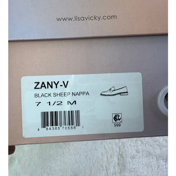 Lisa Vicky Zany-V Black Sheep Nappa NWT Size 7.5 M - Picture 5 of 6
